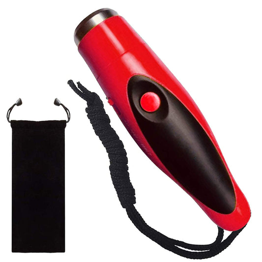 EFOBO Electronic Whistle for Coaches, Handheld Lound Electric Whistle with Lanyard and Three Tone for Volleyball, Soccer Referee, P.E. Teacher, Police,Outdoor Camping, Self Defense Emergency (Red)