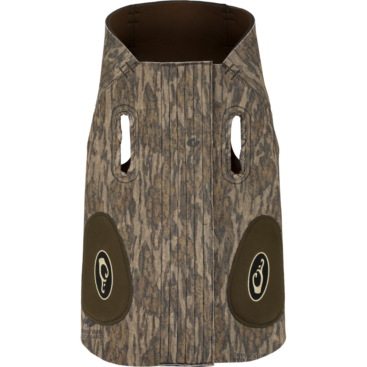 Drake Waterfowl Adjustable Neoprene Dog Vest, Camo Hunting Vest for Dogs (Mossy Oak Bottomland, Large)