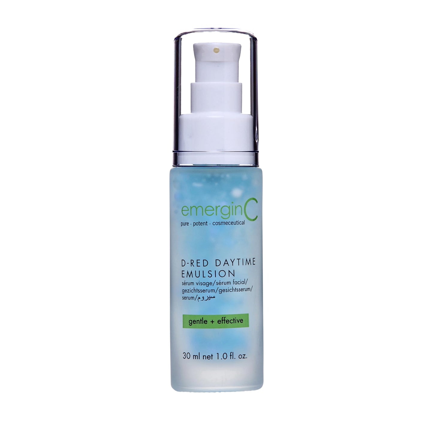 emerginC D-Red Daytime Emulsion - Gentle + Effective Redness Reducing Formula with Aloe Vera, Chamomile + Vitamin E - Soothing, Calming Emulsion for Redness (1 Ounce, 30 ml)