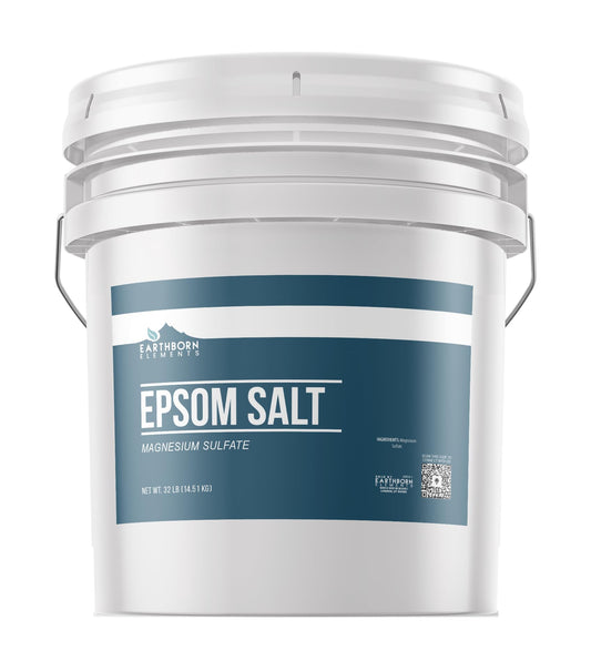 Earthborn Elements Epsom Salt (3.5 Gallon), Magnesium Sulfate Soaking Solution