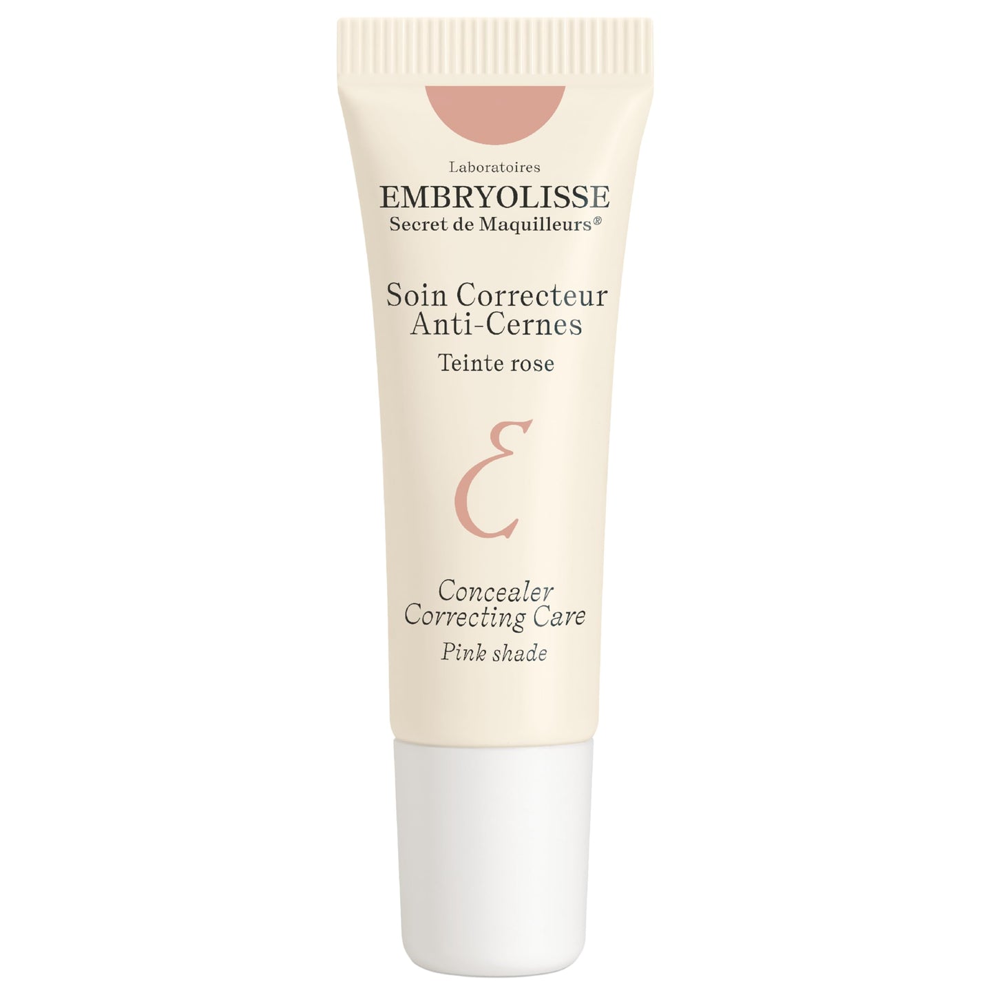 Embryolisse Concealer Correcting Skincare, Pink, Covers Dark Circles & Puffiness. Hydrating Under Eye Makeup with Age-Defying Vitamin B3 & E, 0.27 fl oz