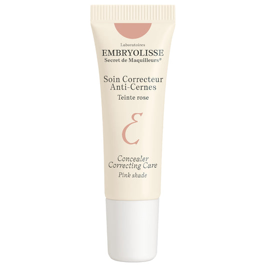 Embryolisse Concealer Correcting Skincare, Pink, Covers Dark Circles & Puffiness. Hydrating Under Eye Makeup with Age-Defying Vitamin B3 & E, 0.27 fl oz