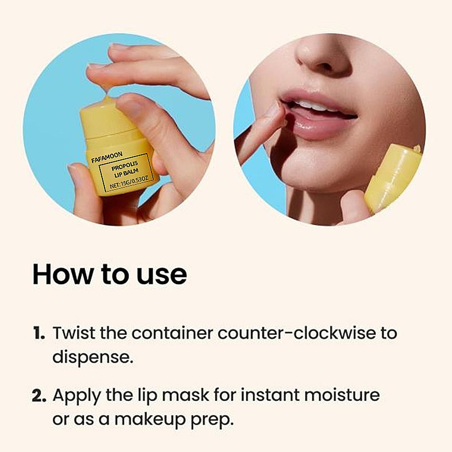 2 PCS Honey Lip Butter, Moisturising Lip Balm With Beeswax & Vitamin E, Hydrating Lip Repair & Mask All-Day Long-lasting Moisture, Korean Lip Care