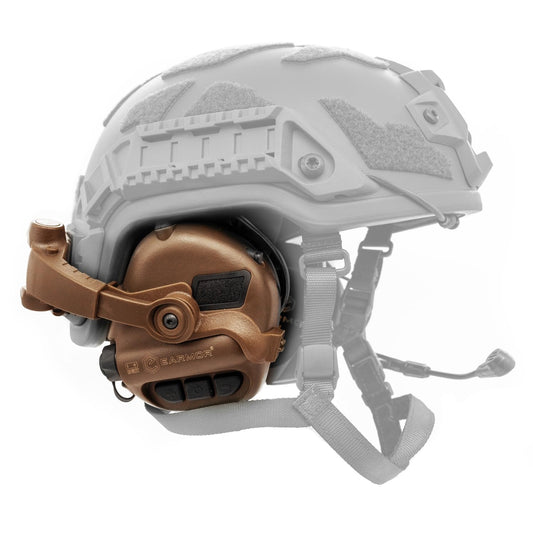 EARMOR M32X Tactical Communication Headset with ARC Rail Helmet Mount Adapters - Noise-Canceling for Shooting and Outdoor Activities