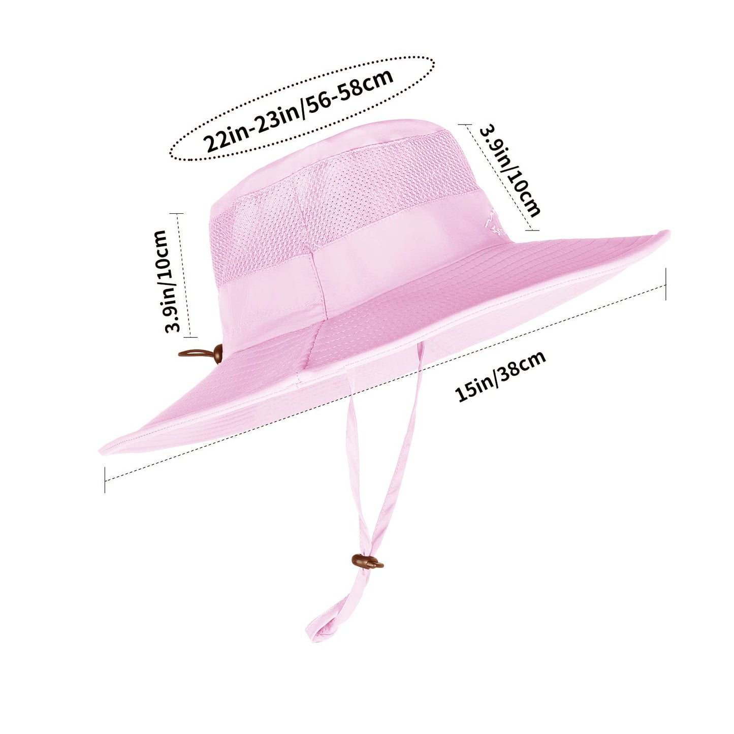 2 Pack Sun Hats for Men Women Fishing Hat UPF 50+ Breathable Wide Brim Summer UV Protection Hat Black/Purple