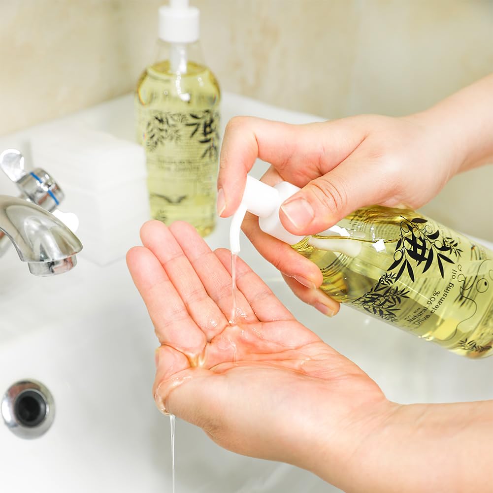 Elizavecca Natural 90% Olive Cleansing Oil, 8.5 Ounce 300ml - Makeup cleansing oil | wash off cleansing | Makeup Remover korean