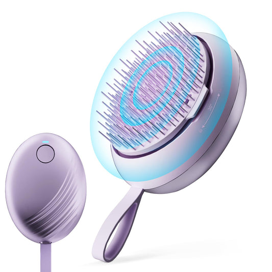 DYUHOOAO Scalp Massager Hair Growth Comb - Electric Anion Hair Brush for Stimulate Hair Follicles - Rechargeable Head Vibrating Massage Tools- Gifts for Men and Women to Relax Head Stress