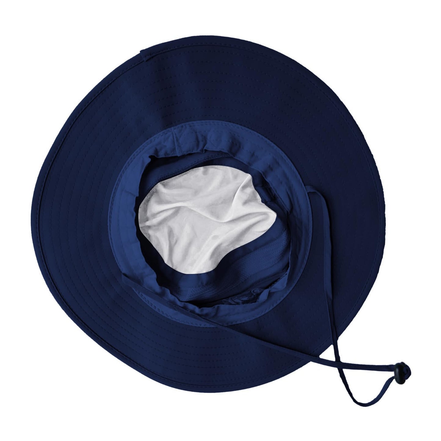 2 Pack Sun Hats for Men Women Fishing Hat UPF 50+ Breathable Wide Brim Summer UV Protection Hat Black/Navy Blue