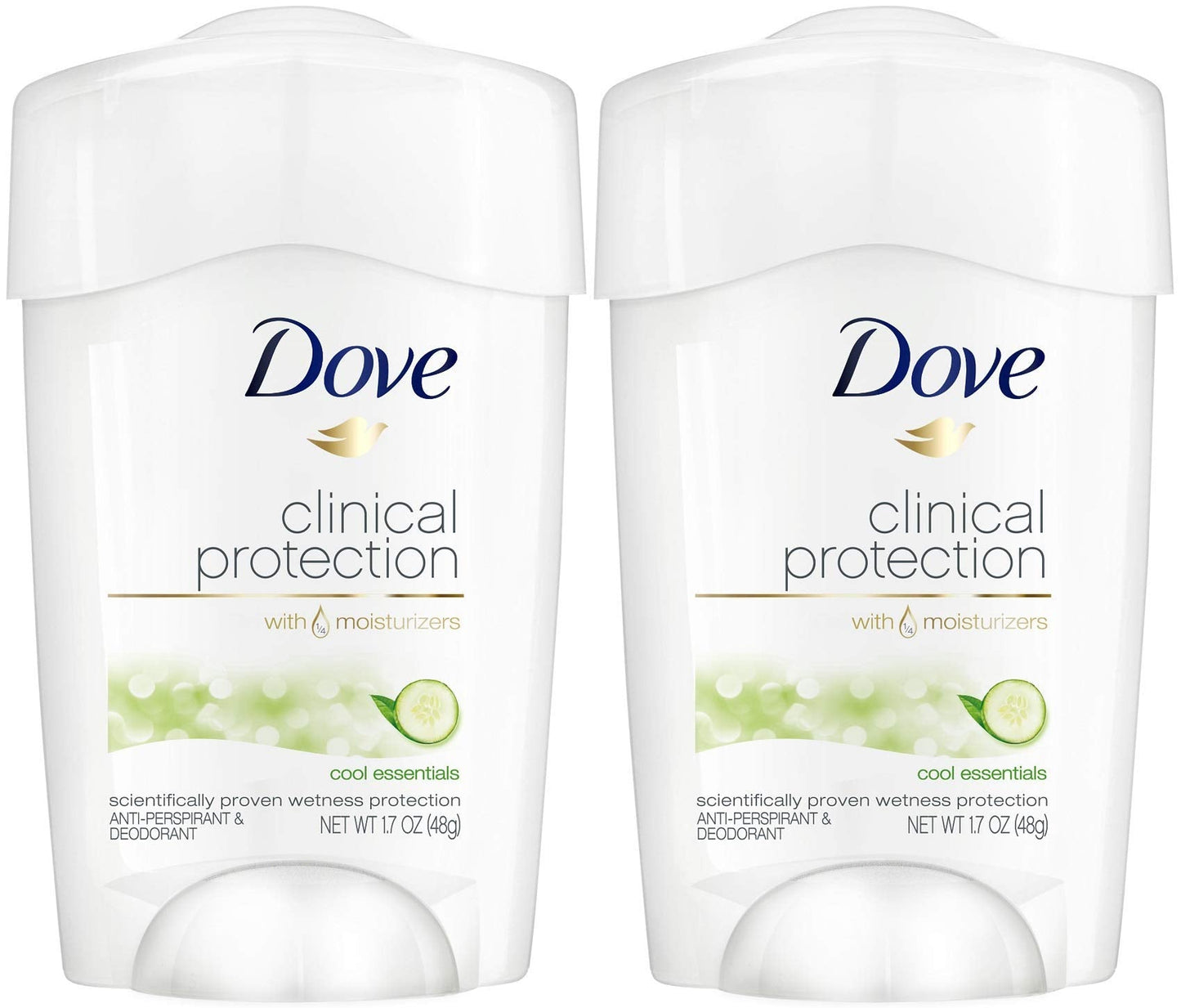 Dove Clinical Protection Antiperspirant Deodorant, Cool Essentials 1.7 oz
