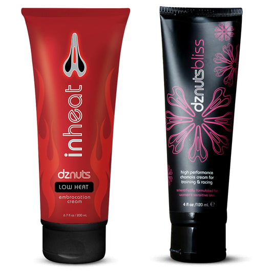 dznuts, Women’s Bliss Chamois Cream with InHeat Embrocation Cream for Cold Weather (Low Heat)