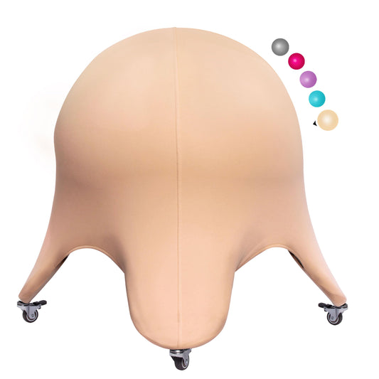 ENOVI Starfish Ball Chair, Yoga Ball Chair Exercise Ball Chair Ergonomic Design for Home Office Desk, Stability Ball & Balance Ball Seat to Relieve Back Pain, 24IN, WB