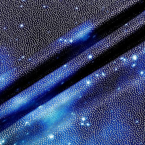 EQSJIU Gymnastics Gifts For Girls Biketards Rainbow Unicorn Dinosaur Mermaid Leopard Donut Galaxy 5-6 Years Girls Accessories Blue Galaxy