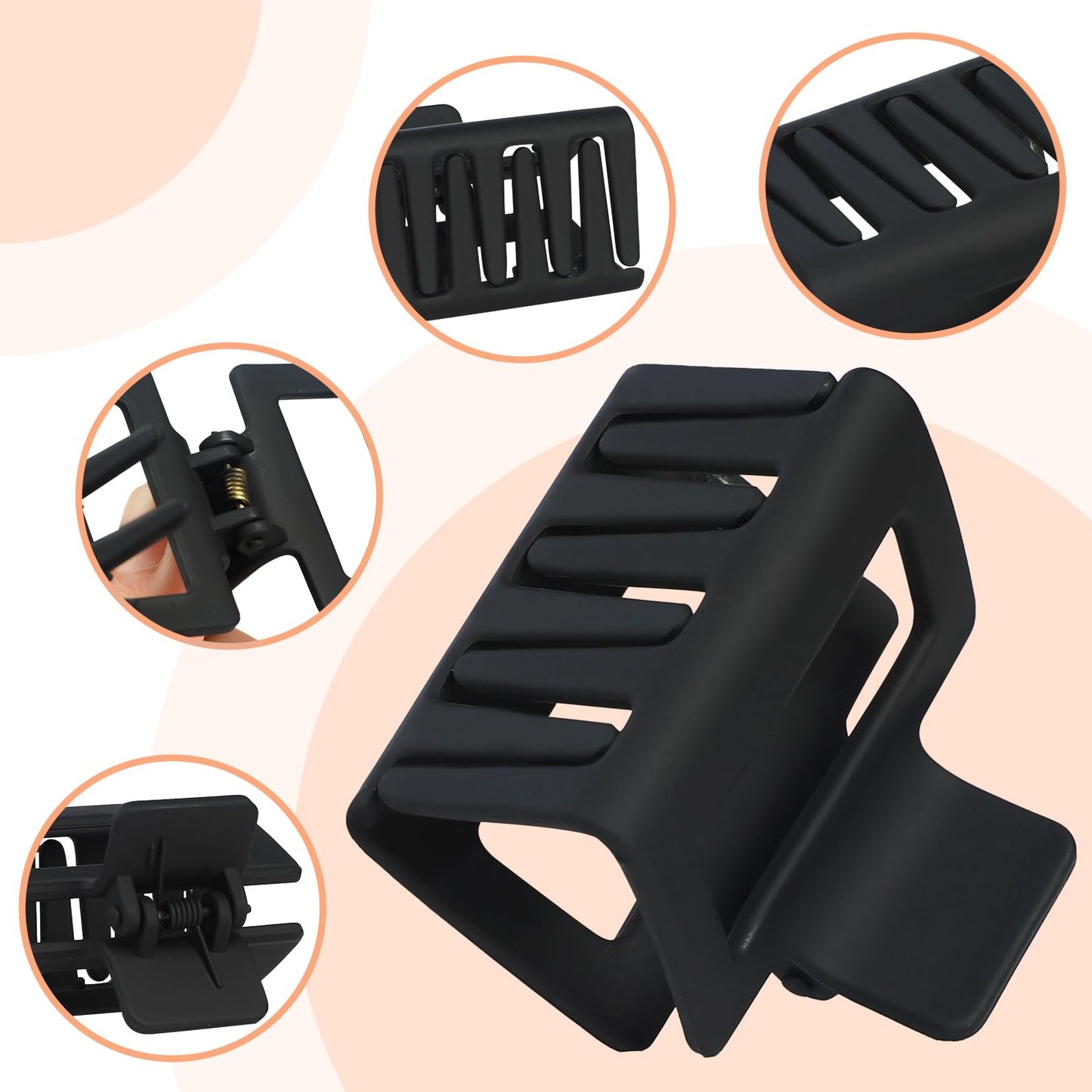 16 Pcs Nonslip Banana Clips for Women - Large and Small Matte Claws with Strong Hold for Thin, Thick, or Curly Hair