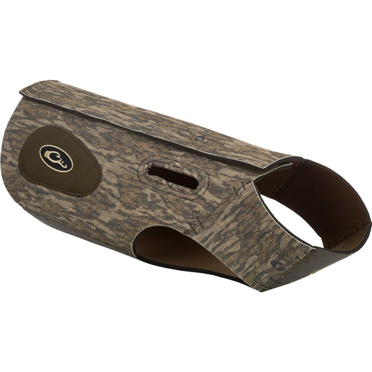 Drake Waterfowl Adjustable Neoprene Dog Vest, Camo Hunting Vest for Dogs (Mossy Oak Bottomland, Large)