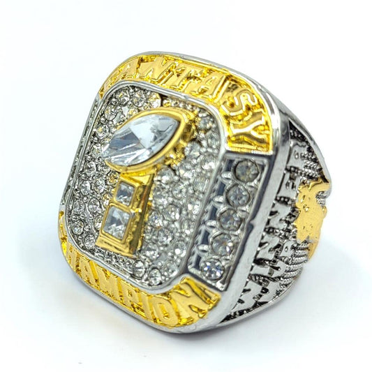 2022 Fantasy Football Championship Rings Trophy Prize (with Paper Box,9)