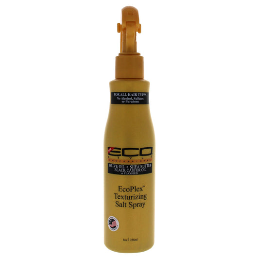 Eco Style ECOCO Ecoplex Texturizing Salt Spray - Contains Sea Salt And Natural Moisturizers - Adds Volume - Natural Matte Finish - Perfect Undone Beach Look - For All Hair Types - 8 Oz Hairspray