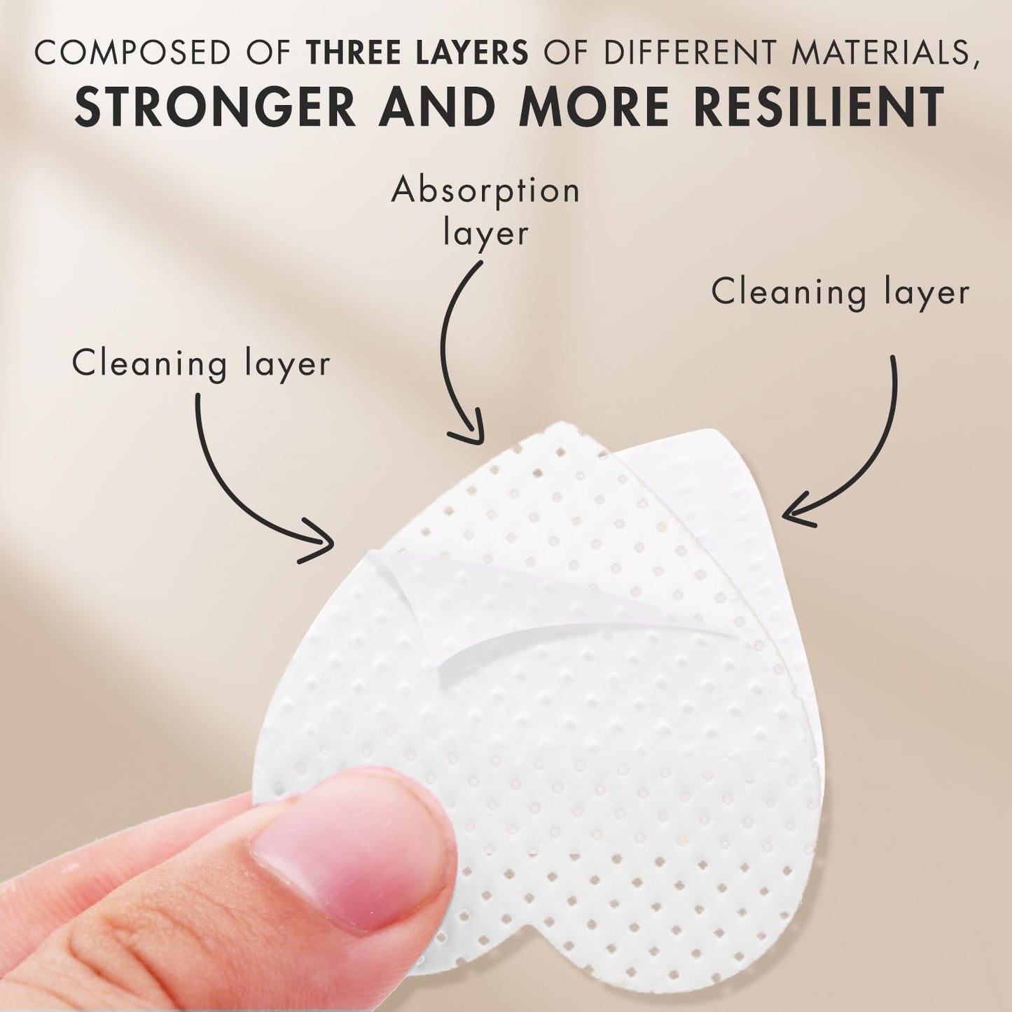 Embagol 1000 PCS Eyelash Extension Glue Wipes - Lint Free, Non-Woven Fabric for Lash Extension Supplies and Nail Polish Remover (White)
