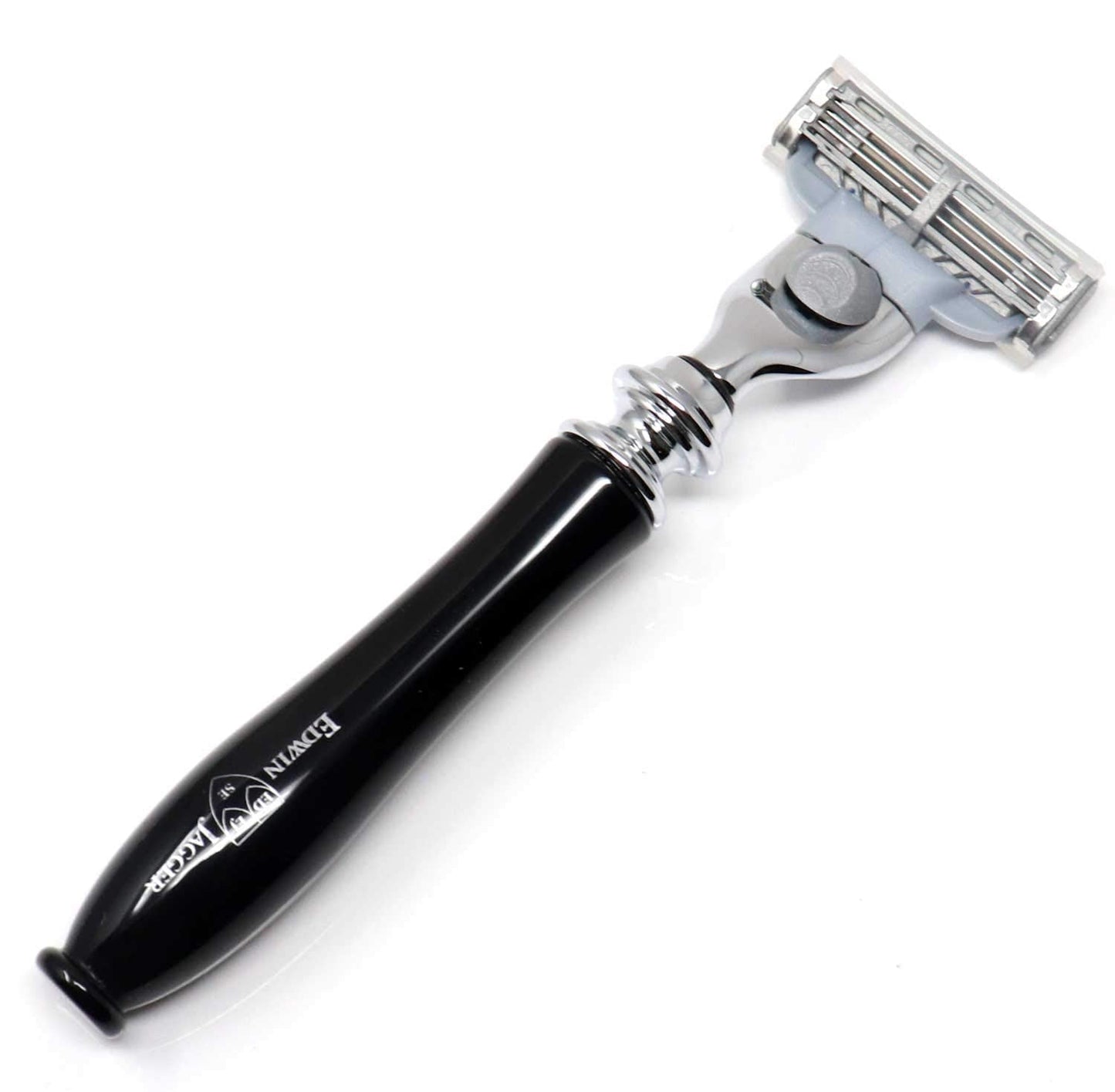 Edwin Jagger Chatsworth Compatible With Gillette Mach 3 Razor Cartridges (Imitation Ebony)