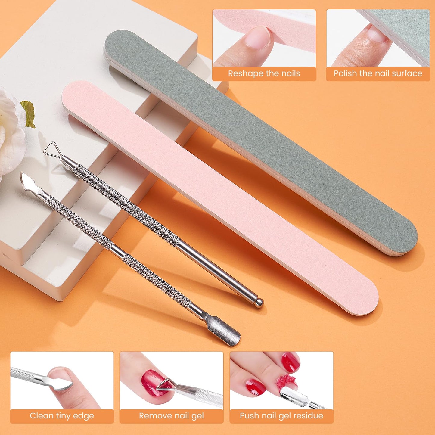 Dual Nail Soaking Bowl Acetone Proof: Soak Off Gel Nail Polish Dip Powder Remover Bowl- Cut the Soaking Time in Half Manicure Bowl for Salon Home (D2-White)