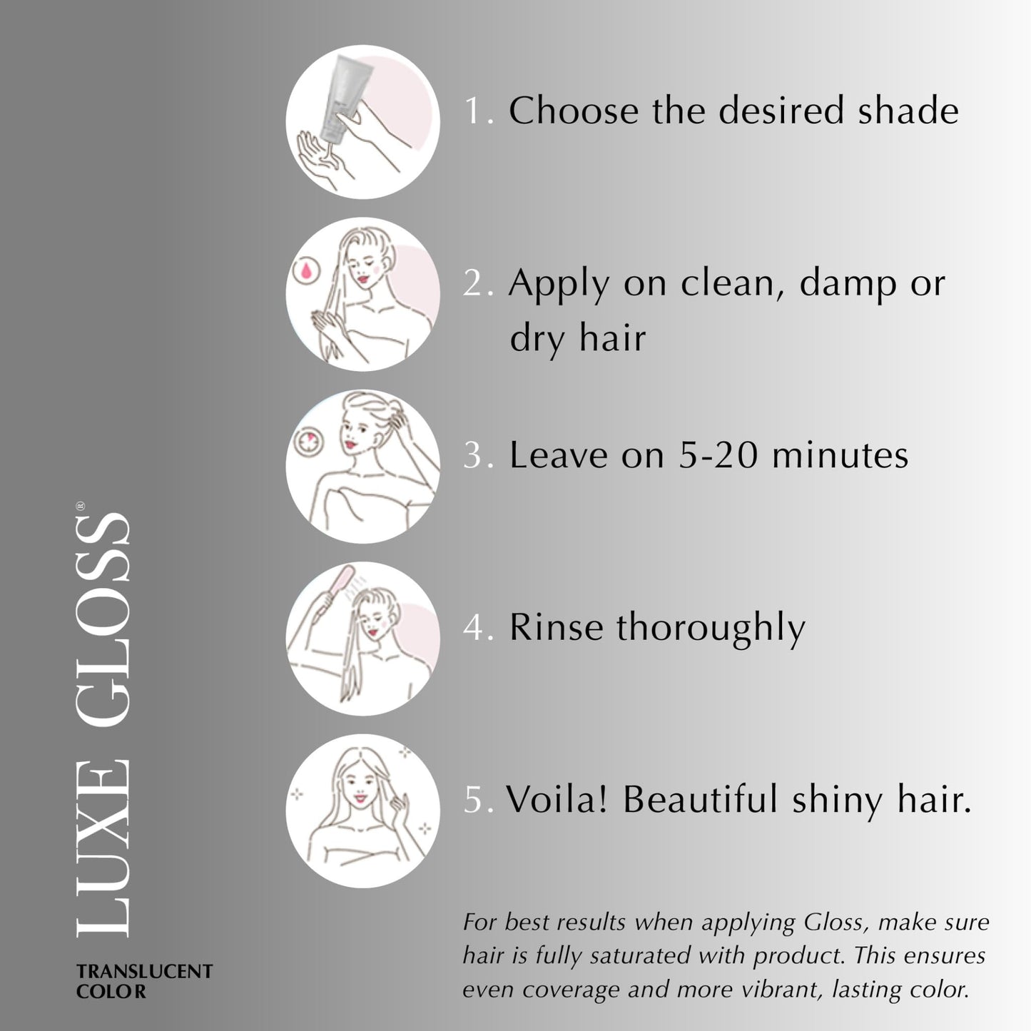 ECRU New York LUXE GLOSS Hair Gloss for Enhanced Color and Glass-Like Shine, Ice