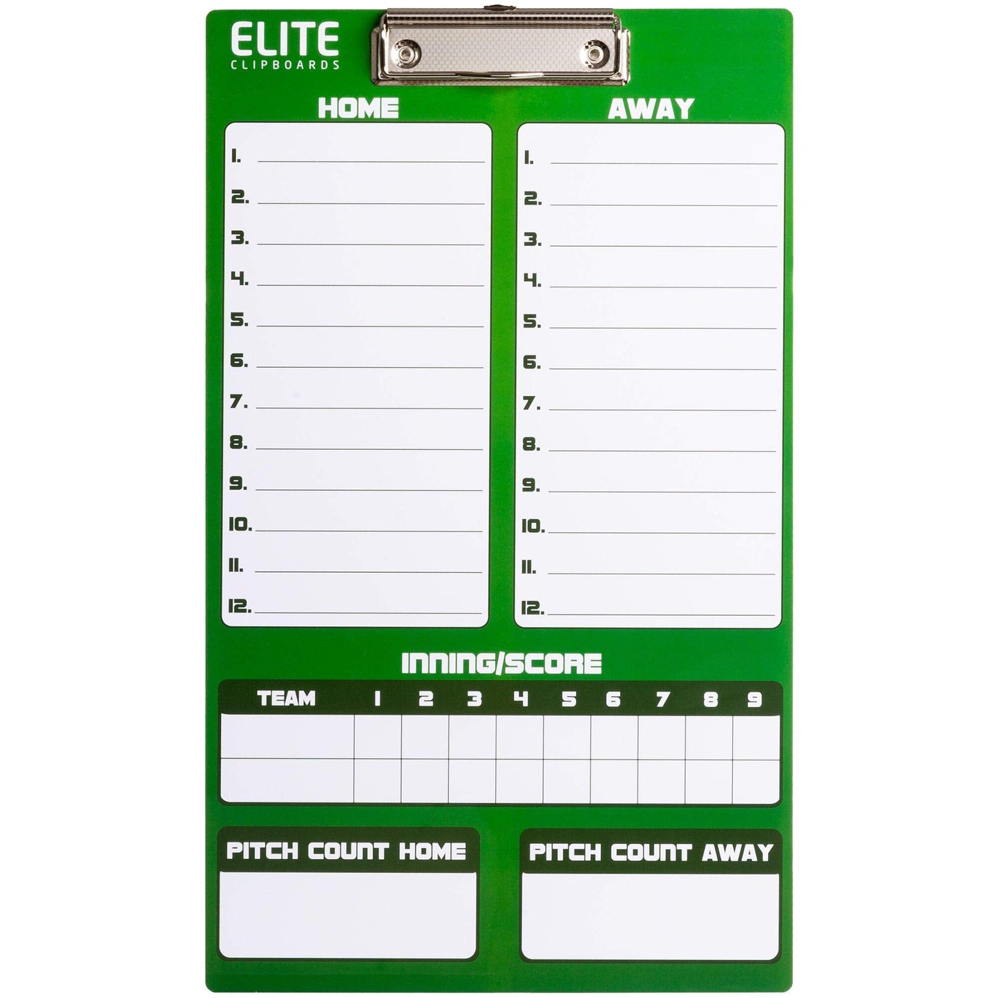 Elite Clipboards Dry Erase Coaches Clipboards | Basketball, Baseball, Soccer, Football, Hockey, Volleyball, Lacrosse (Baseball)