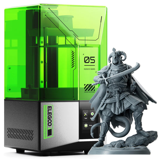ELEGOO Mars 5 Resin 3D Printer with 4K Mono LCD,Automatic Leveling, Desktop 3D Printer with Printing Size of 5.65 * 3.53 * 5.91 inches