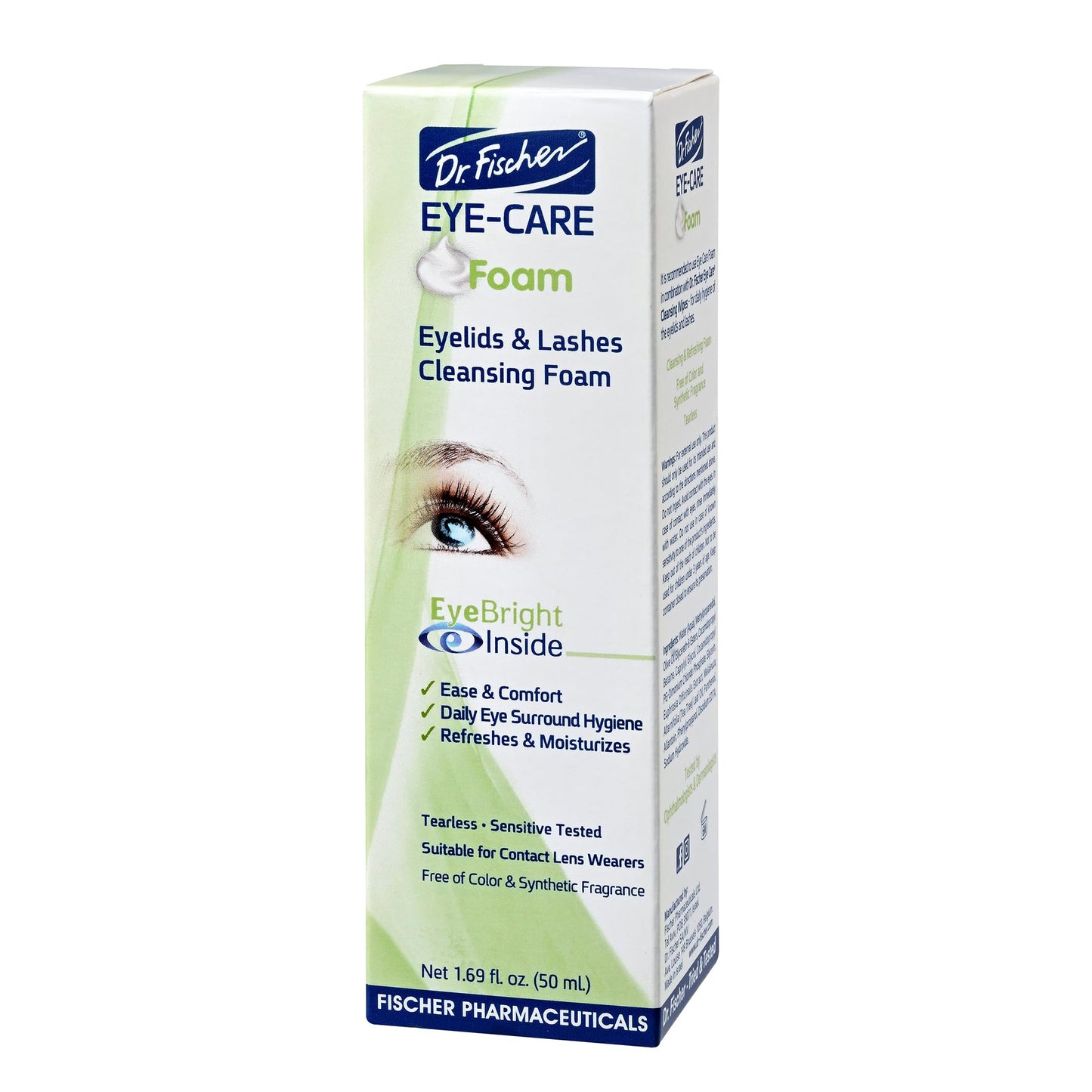 Dr. Fischer Tea Tree Oil Eyelid and Lashes Cleanser - Eye Lid Scrub and Wash - Eyelash Foam