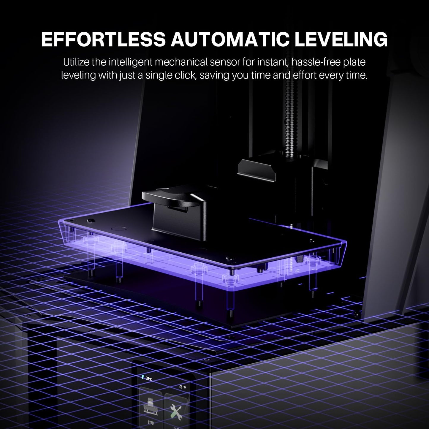 ELEGOO Saturn 4 Ultra 10"12K MSLA 3d Printer, Smart Resin Printer with AI Camera and Mechanical Sensor, 150mm/h Fast Printing, Auto-Leveling, WiFi Cluster Printing, Printing Size 8.62x4.84x8.66 Inches