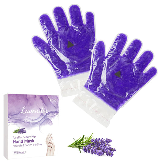 2-Pair Reusable Paraffin Wax Gloves for Hand Spa, Teglu Paraffin Wax Hand Mask for Moisturizing and Hydrating Dry Hand