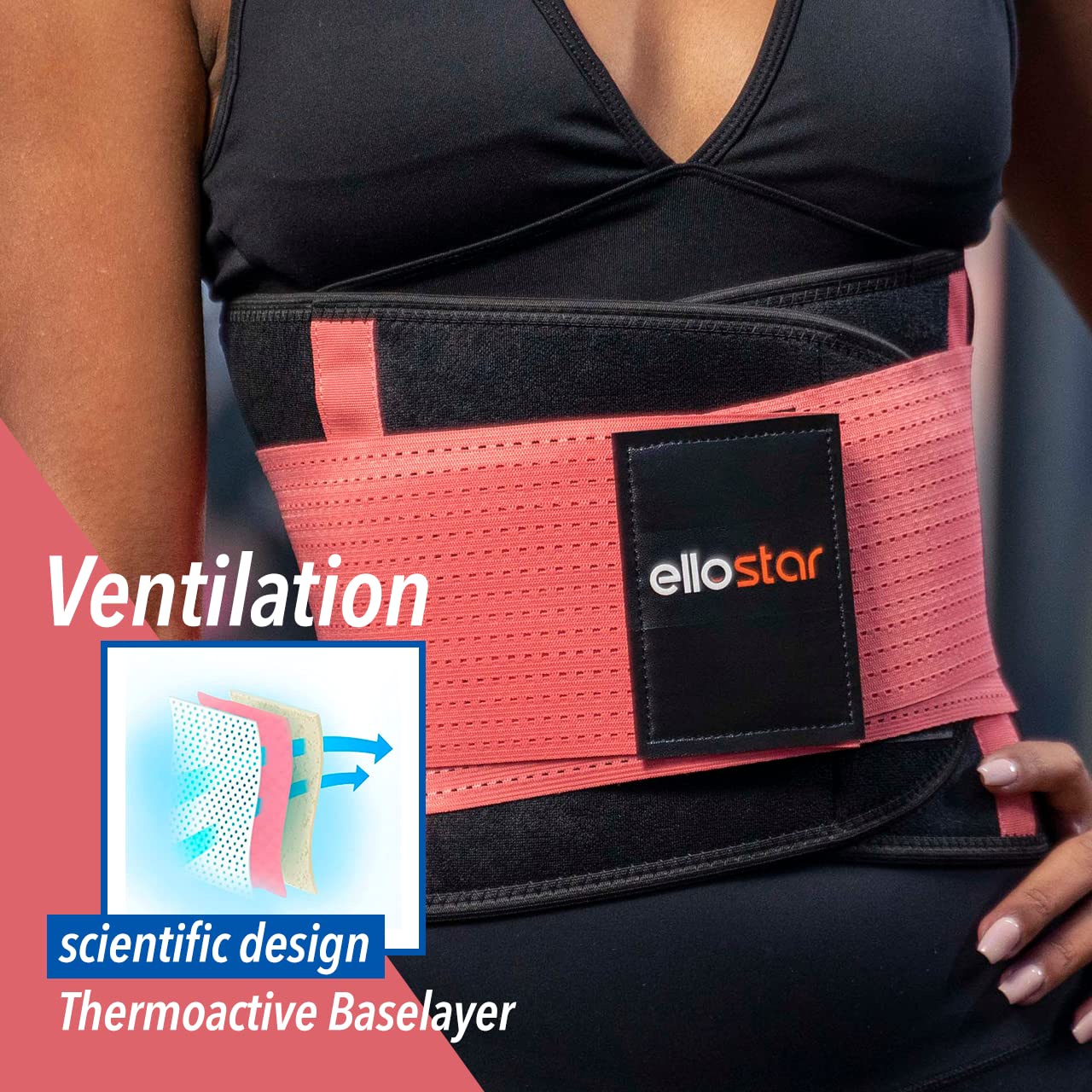 ellostar Women's Waist Trainer: Sweat Band for Belly Fat, Tummy Control, Back Support, Workout Shapewear, Weight Loss Aid XX-Large, Pink