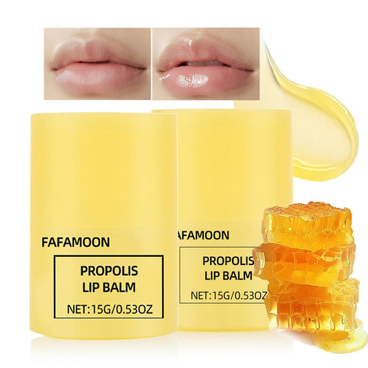 2 PCS Honey Lip Butter, Moisturising Lip Balm With Beeswax & Vitamin E, Hydrating Lip Repair & Mask All-Day Long-lasting Moisture, Korean Lip Care