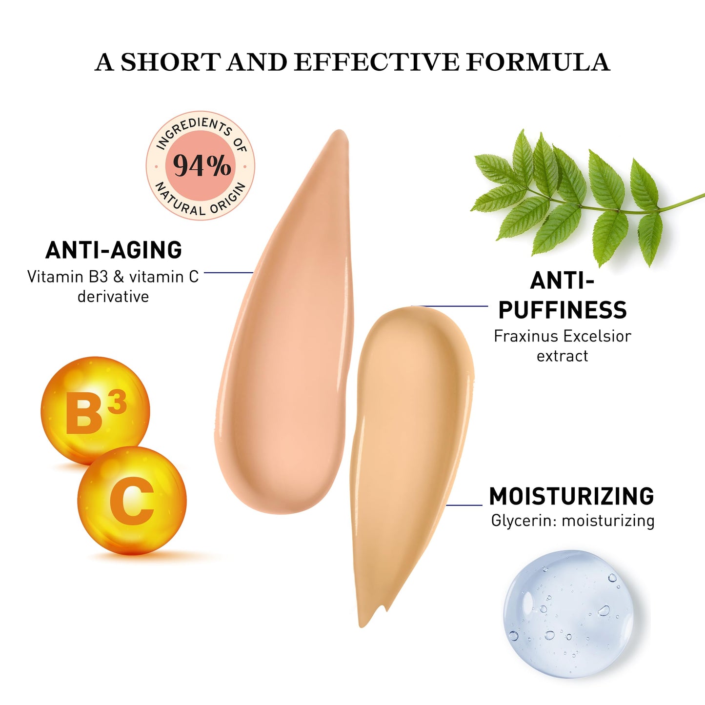 Embryolisse Concealer Correcting Skincare, Pink, Covers Dark Circles & Puffiness. Hydrating Under Eye Makeup with Age-Defying Vitamin B3 & E, 0.27 fl oz