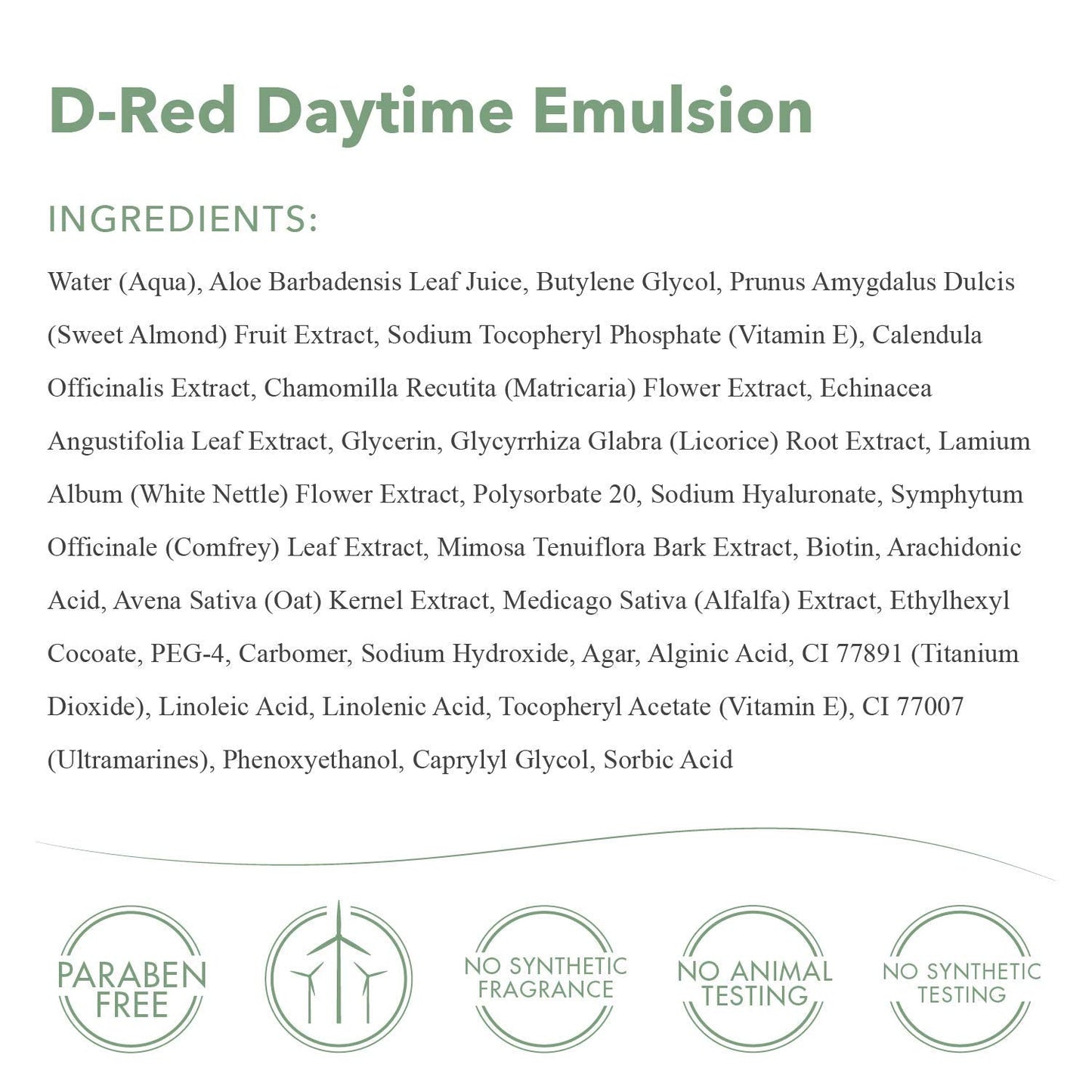 emerginC D-Red Daytime Emulsion - Gentle + Effective Redness Reducing Formula with Aloe Vera, Chamomile + Vitamin E - Soothing, Calming Emulsion for Redness (1 Ounce, 30 ml)