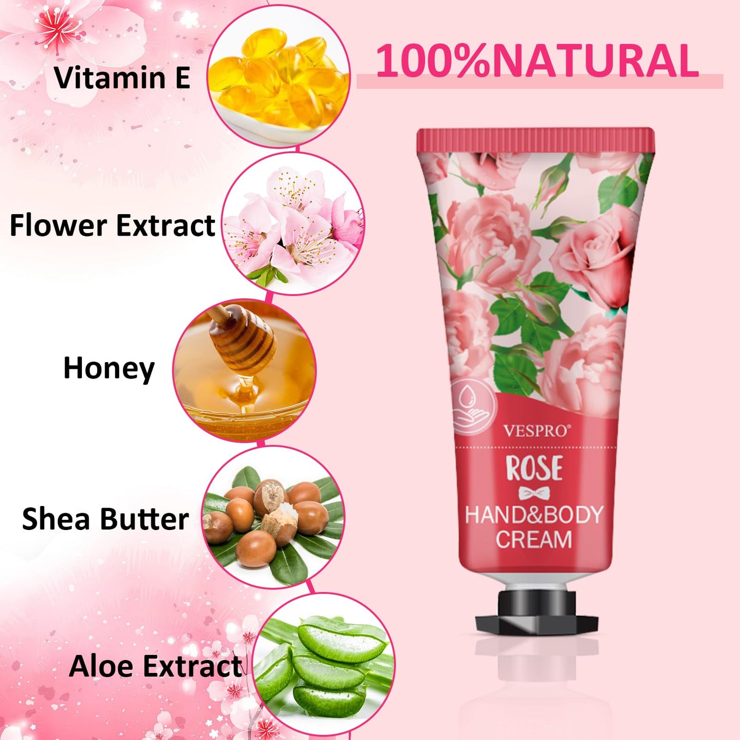 182 Pack Hand Cream Gifts Set For Women, Hand Lotion for Easter Basket Stuffers, Mothers Day Gifts, Wedding Shower Favors and Teacher Appreciation Gifts, Hand Lotion Travel Size for Dry Cracked Hands