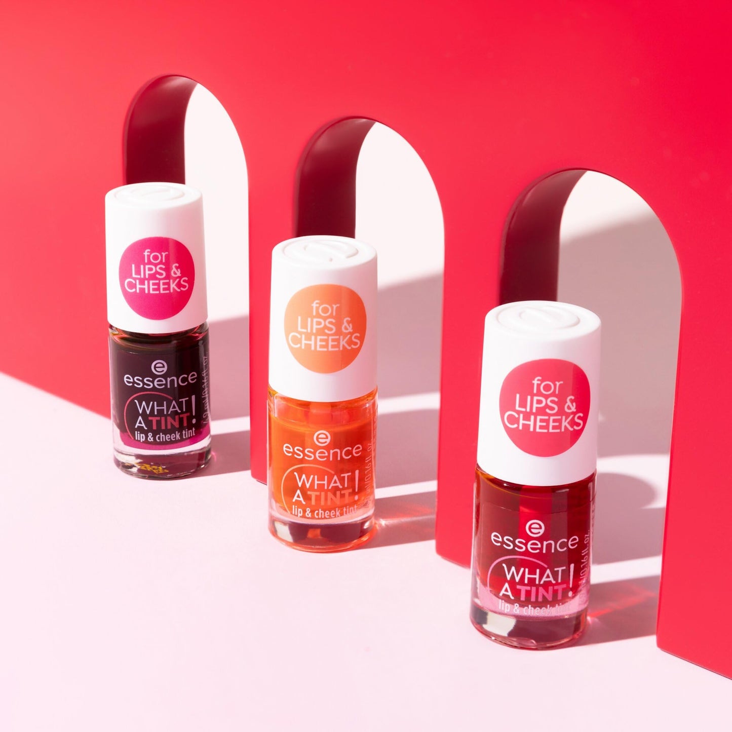 essence | What a Tint! Lip & Cheek Tint | Long-Lasting Liquid Blush & Lip Stain | Non-Sticky & Kiss-Proof | Vegan & Cruelty Free