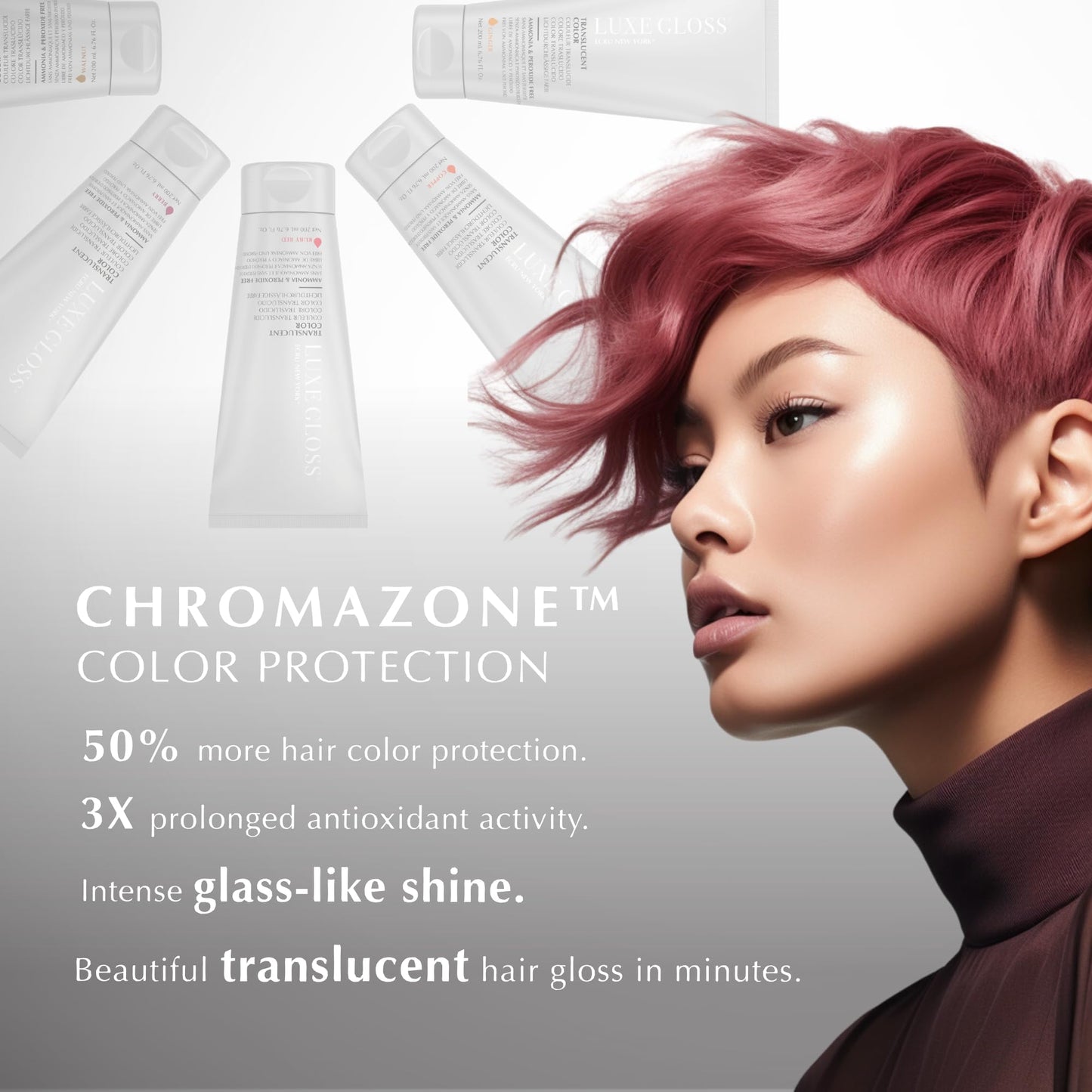 ECRU New York LUXE GLOSS Hair Gloss for Enhanced Color and Glass-Like Shine, Ice