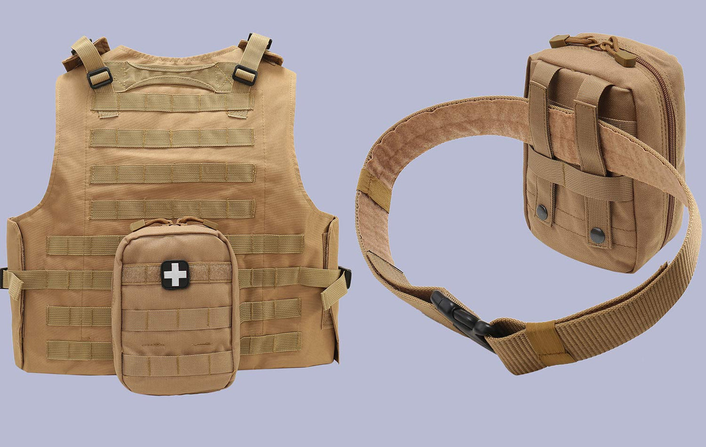 EMT Pouch MOLLE Ifak Pouch Tactical MOLLE Medical First Aid Kit Utility Pouch Carlebben