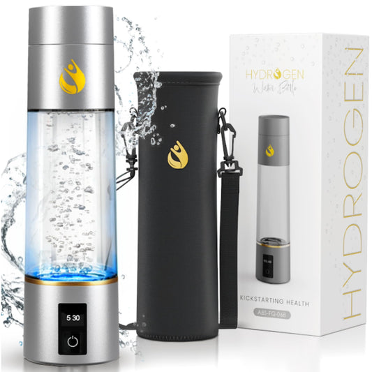 Epick Resources Hydrogen Water Bottle Generator – 4000+ ppb Alkaline Hydrogen Water Machine with 2025 SPE/PEM Technology – 270ml Ionizer for Home, Office & Travel