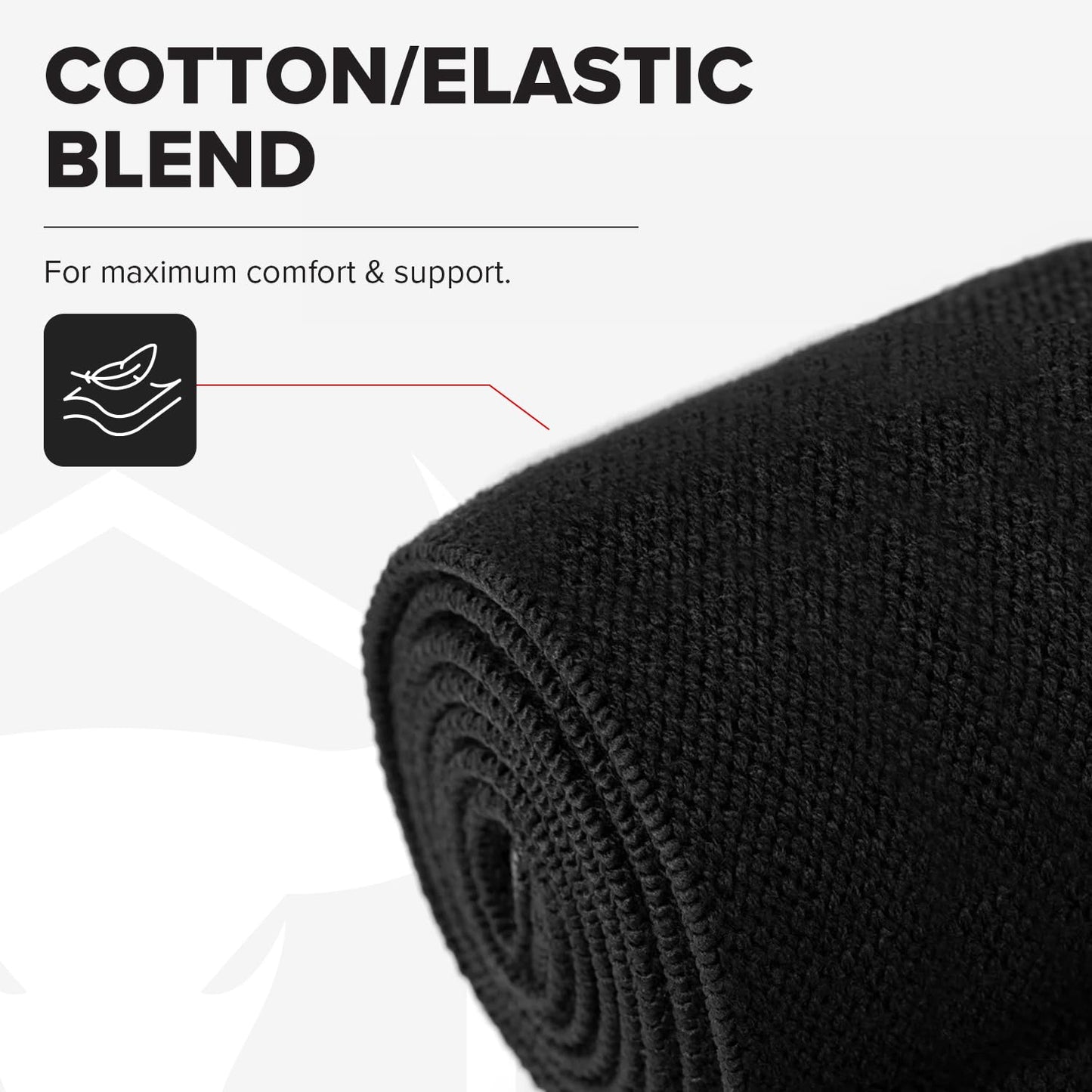 Elbow Wraps for Weightlifting (1 Pair) - 50" Elastic Elbow Braces for Weight Lifting - Elbow Support for Bench Press, Powerlifting, Fitness, & Gym Workout - Gym Elbow Straps Weightlifting (Black)