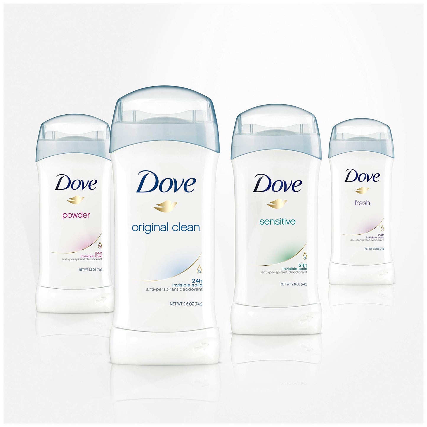 Dove Antiperspirant Deodorant, Original Clean, 2.6 oz