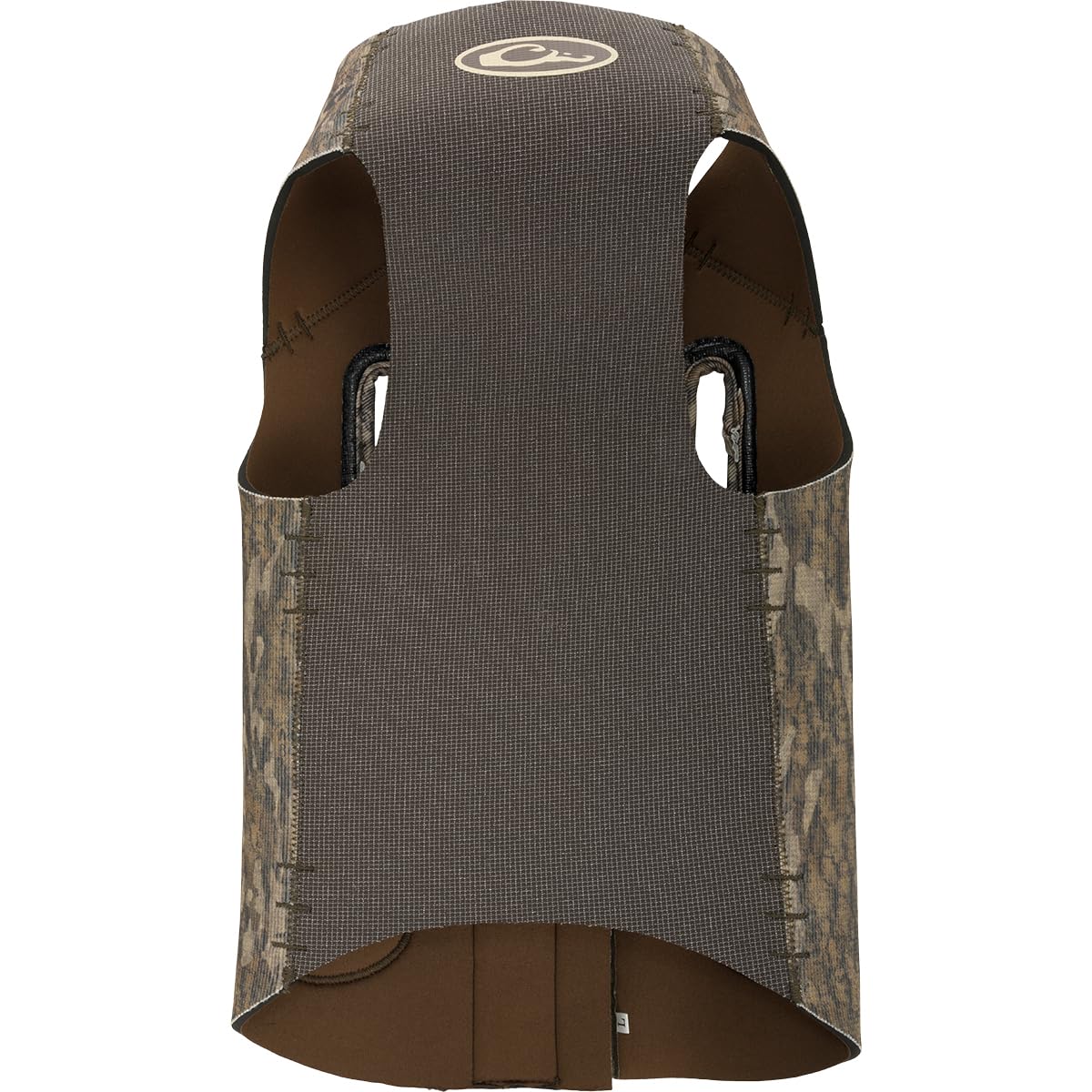 Drake Waterfowl Adjustable Neoprene Dog Vest, Camo Hunting Vest for Dogs (Mossy Oak Bottomland, Large)