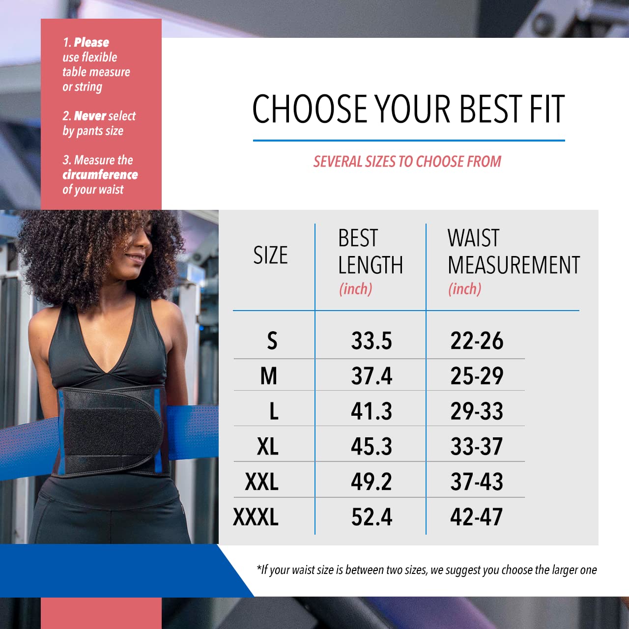 ellostar Women's Waist Trainer: Sweat Band for Belly Fat, Tummy Control, Back Support, Workout Shapewear, Weight Loss Aid X-Large, Blue