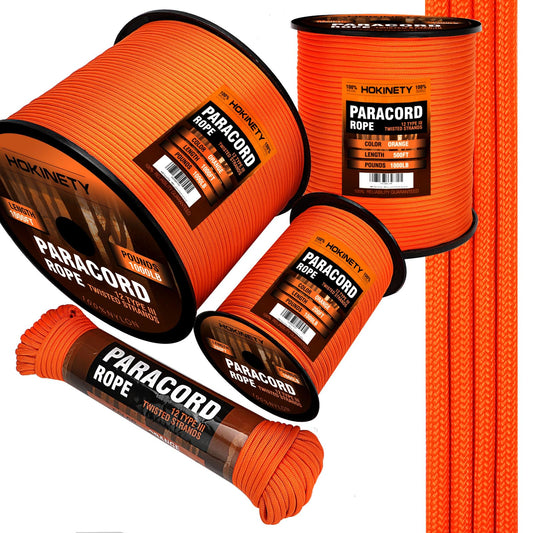 1000Ib Paracord Rope - 100ft / 200ft / 500ft / 1000ft 4mm,12 Strand Parachute Spool Cord,para Cord Lanyard for Camping,Hammock,Clothsline,Hiking,Fishing,Survival braceletand Survival