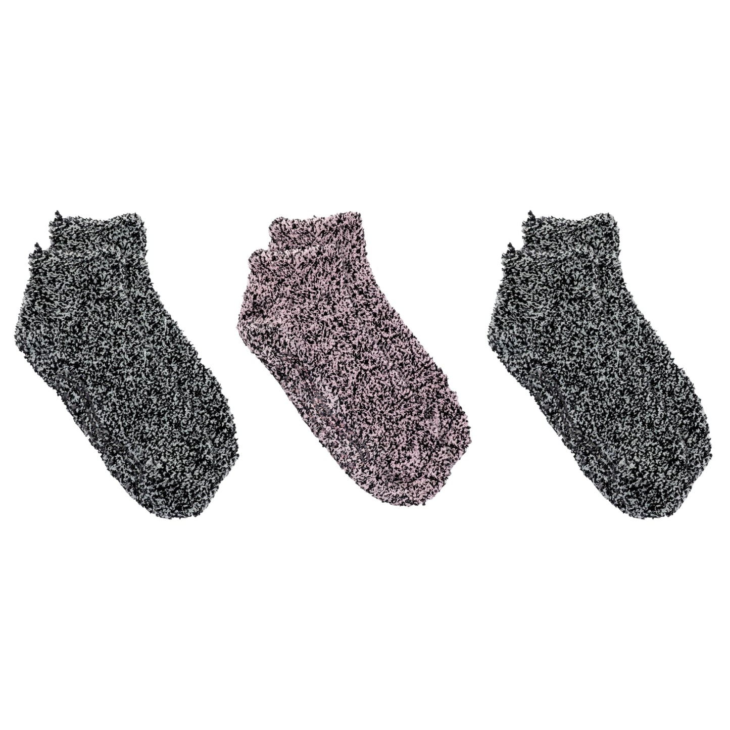 Dr. Scholl's Women's Soothing Spa Low Cut Gripper Socks, 3 Pack, Multi-Colored, Shoe Size: 4–10
