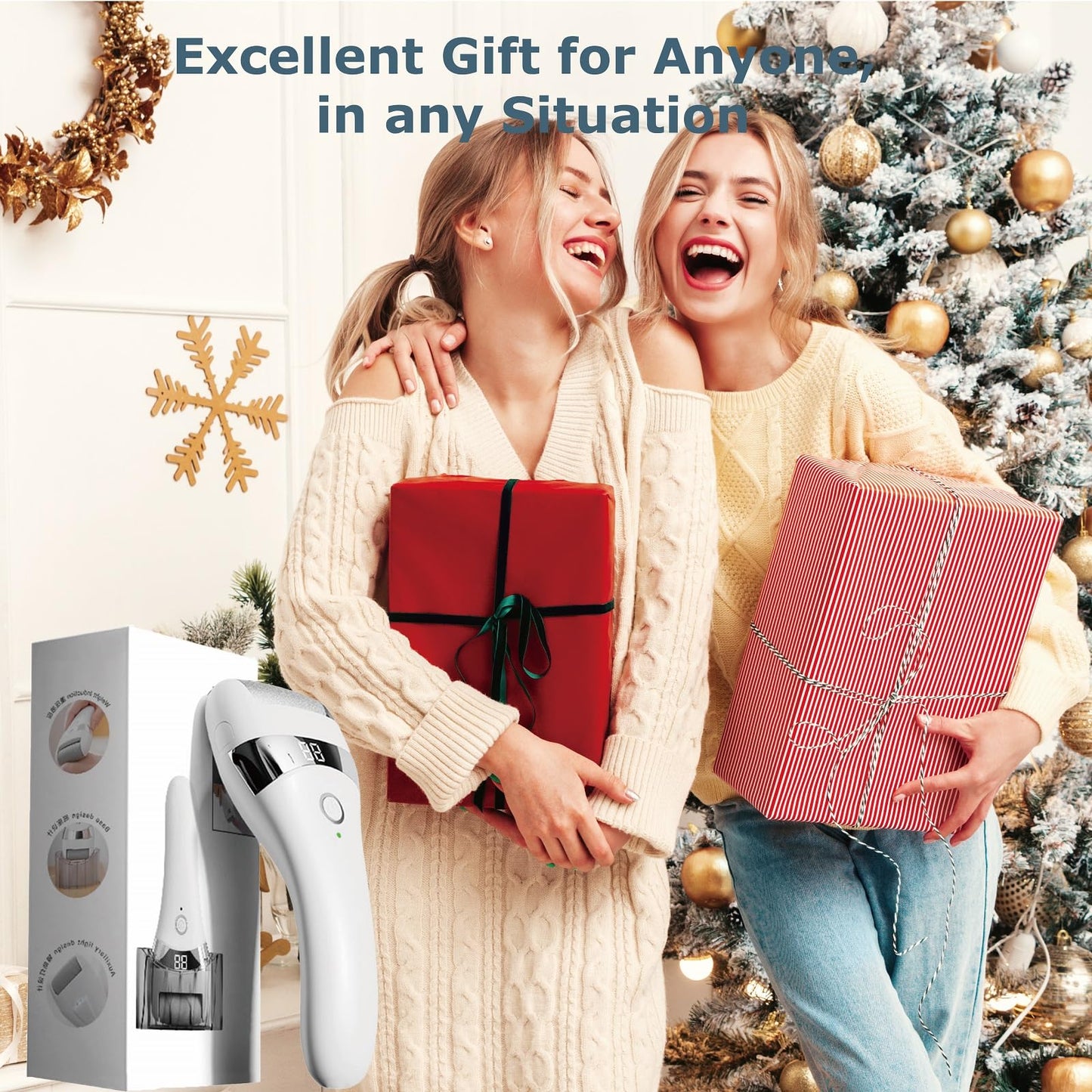 Electric Foot Callues Remover - FSA&HSA Eligible, Portable Electric Foot Files with 3 Heads, Rechargeable Feet File for Foot Care, Waterproof Deadskin Remover, Pedicure Tool for Dry and Crack Feet