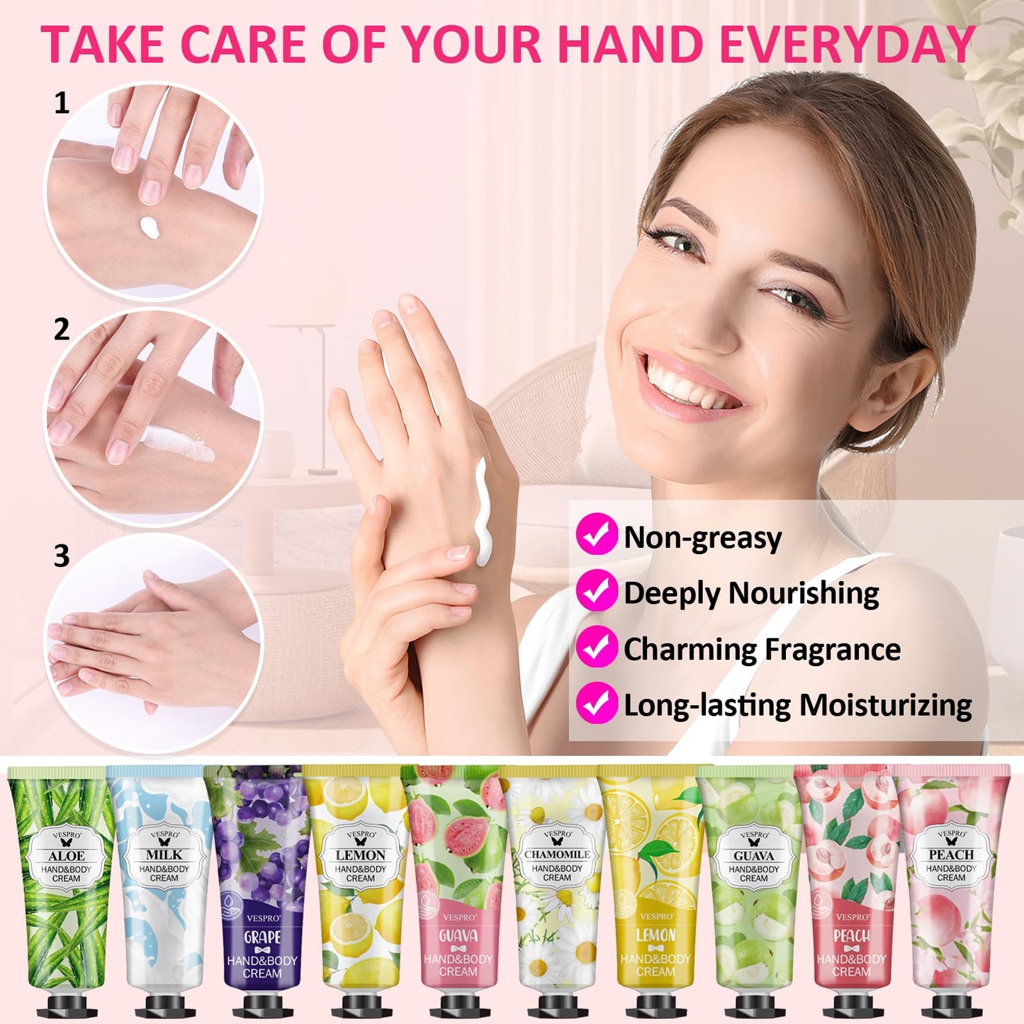 182 Pack Hand Cream Gifts Set For Women, Hand Lotion for Easter Basket Stuffers, Mothers Day Gifts, Wedding Shower Favors and Teacher Appreciation Gifts, Hand Lotion Travel Size for Dry Cracked Hands