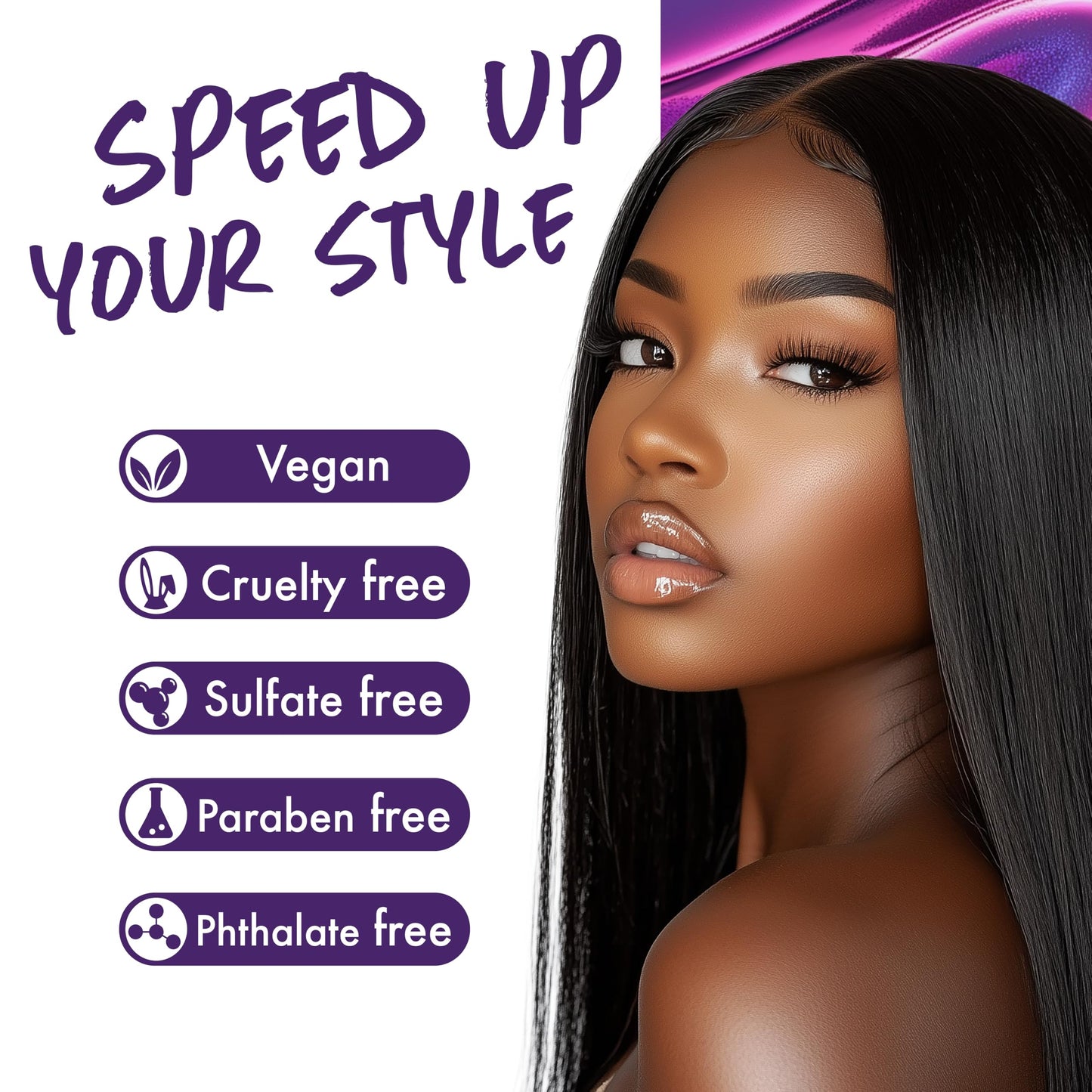 EBIN NEW YORK Wonder Weave Bond Hair Bond Glue 4 Fl Oz (Black) – Quick-Dry Hair Glue with Strong Hold for Weaves and Tracks – Long-Lasting Bonding Formula for Salon or at-Home Quick Weave Application