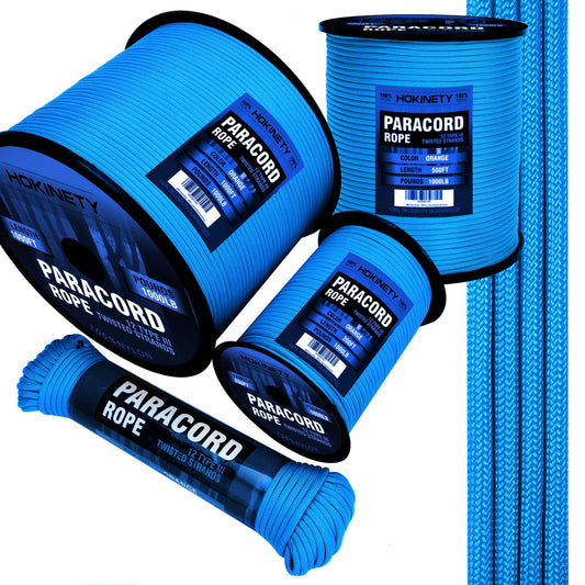 1000Ib Paracord Rope - 100ft / 200ft / 500ft / 1000ft 4mm,12 Strand Parachute Spool Cord,para Cord Lanyard for Camping,Hammock,Clothsline,Hiking,Fishing,Survival braceletand Survival