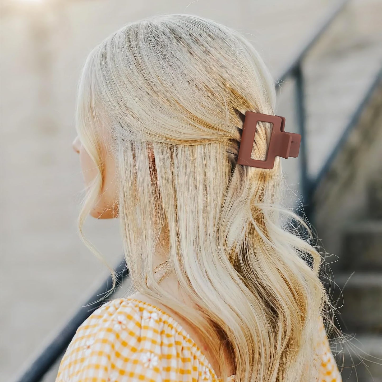 12 Pack Medium Small Hair Clips for Women, Claw Clips for Thick Thin Hair, Strong Hold Square Jaw Clips