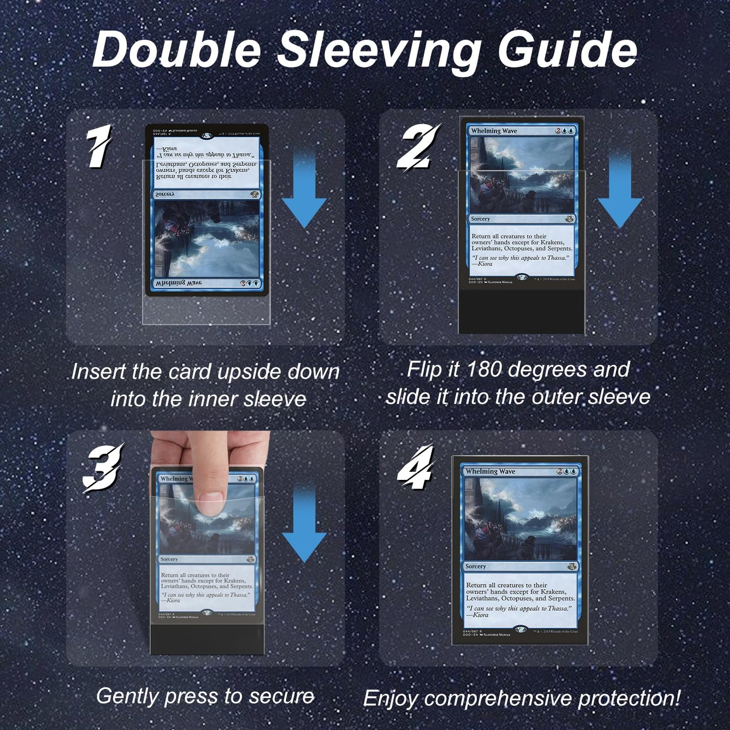 1200 Pack Card Sleeves, Perfect Fit Inner Sleeves Ideal for Double-Sleeving, Trading Card Sleeve Compatible with MTG, TCG, Gaming Cards